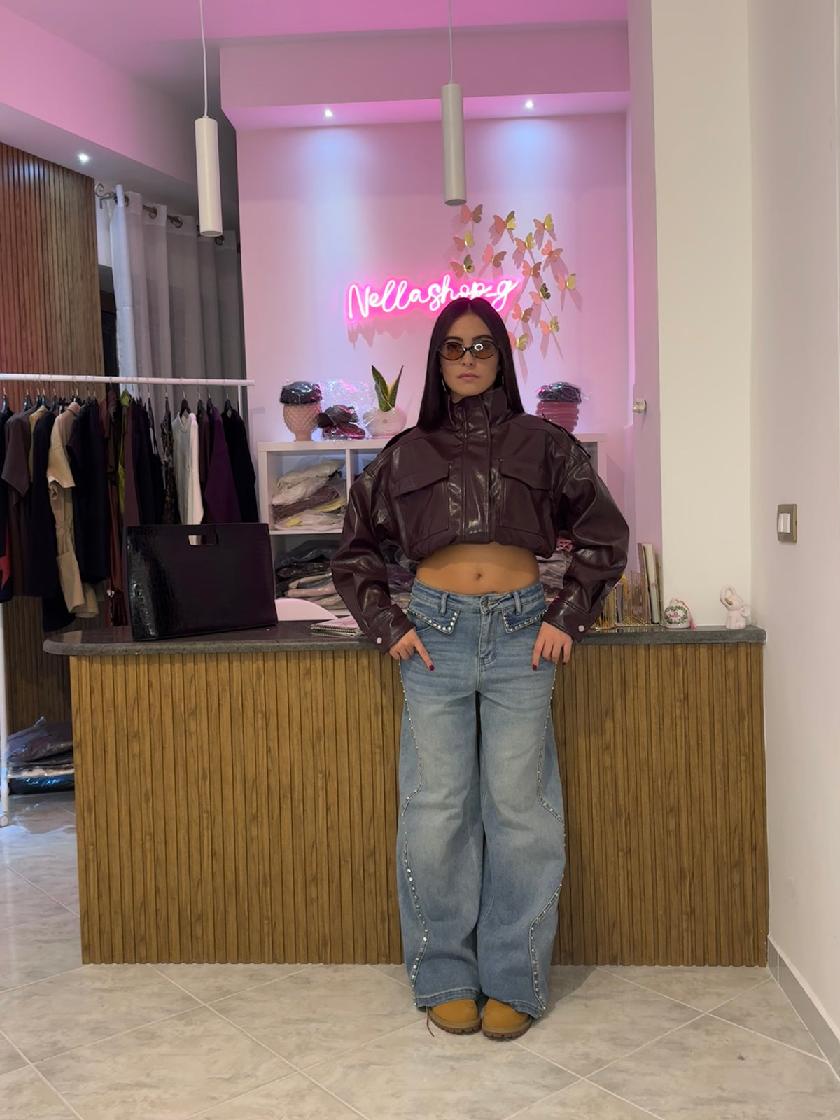 Jeans borchie