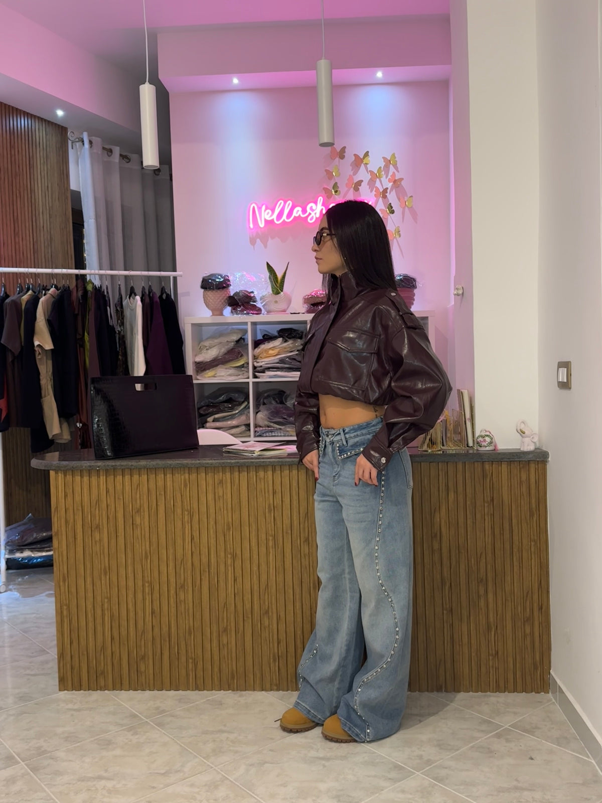 Jeans borchie