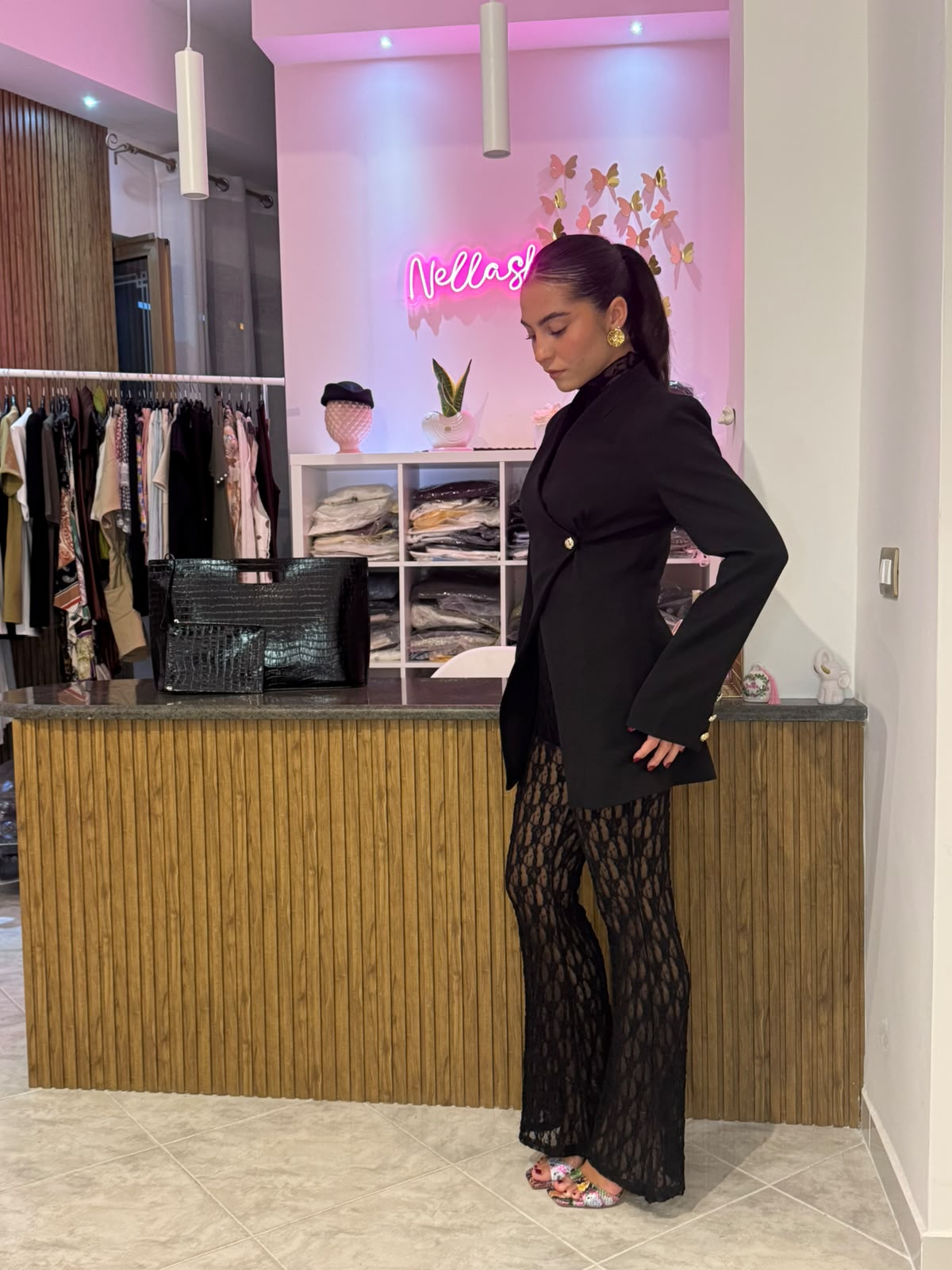 Pantalone trasparente