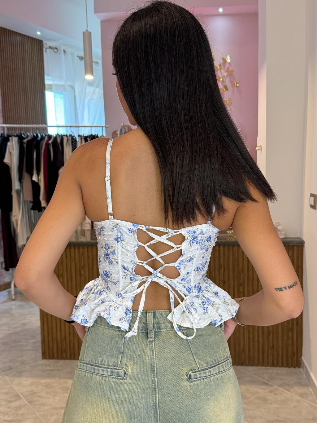 Corsetto fiorato
