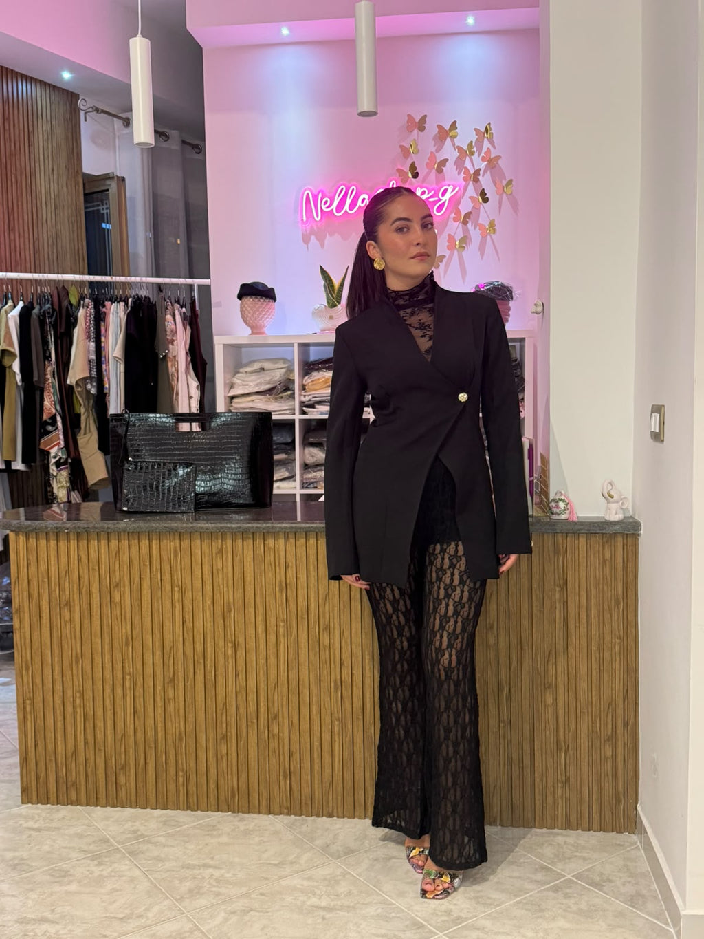 Pantalone trasparente