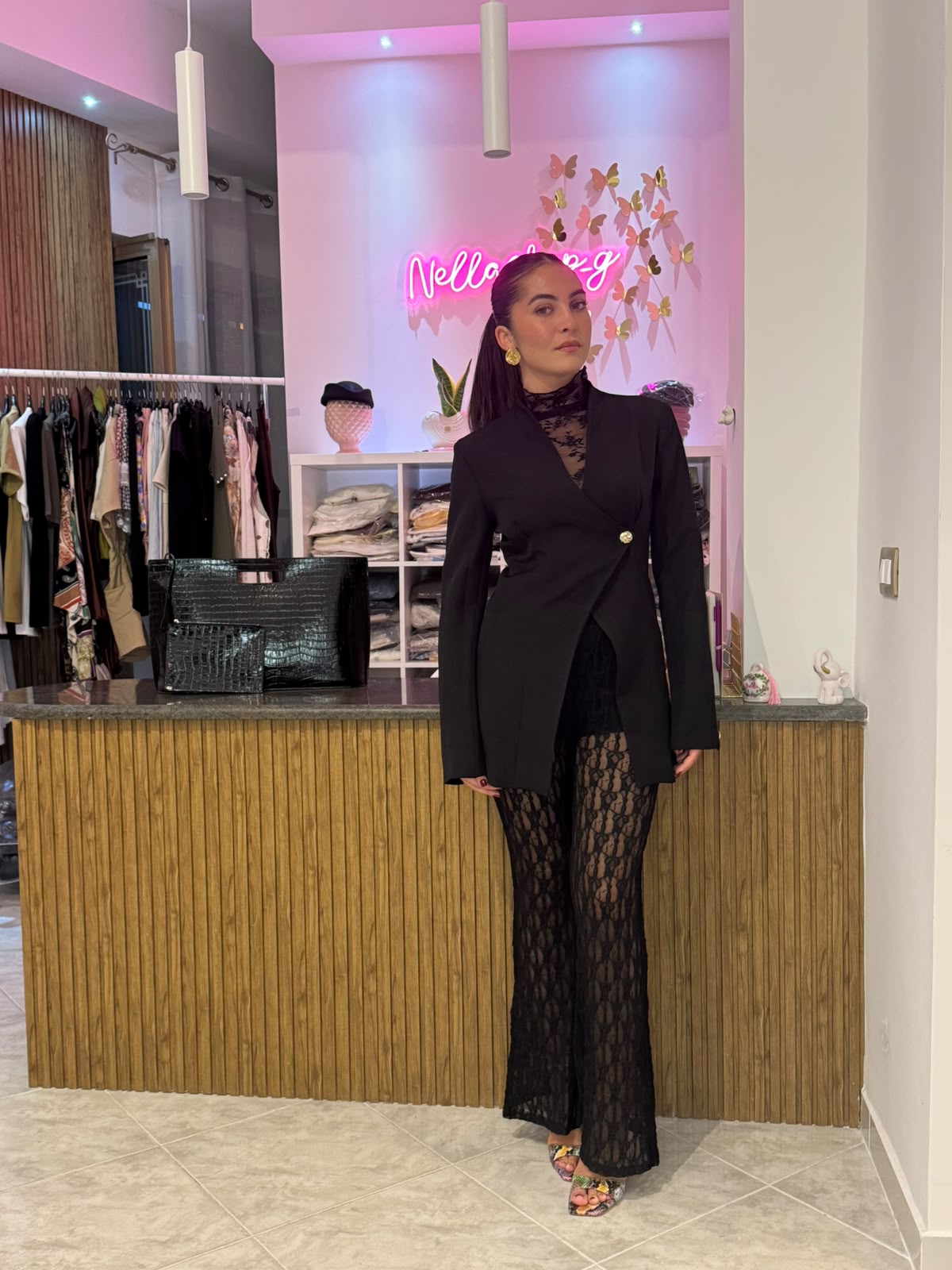 Pantalone trasparente