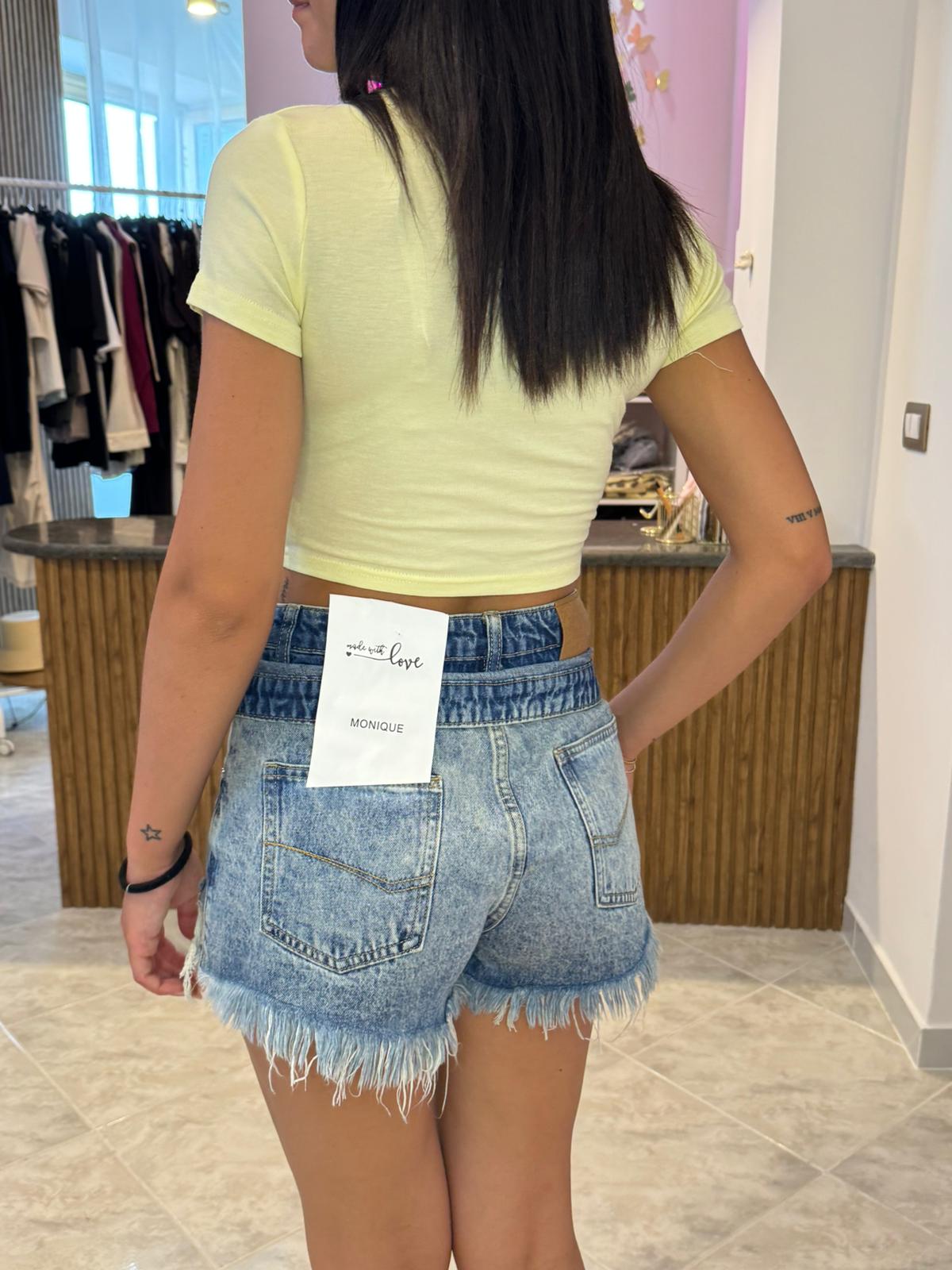 Shorts doppio bustino